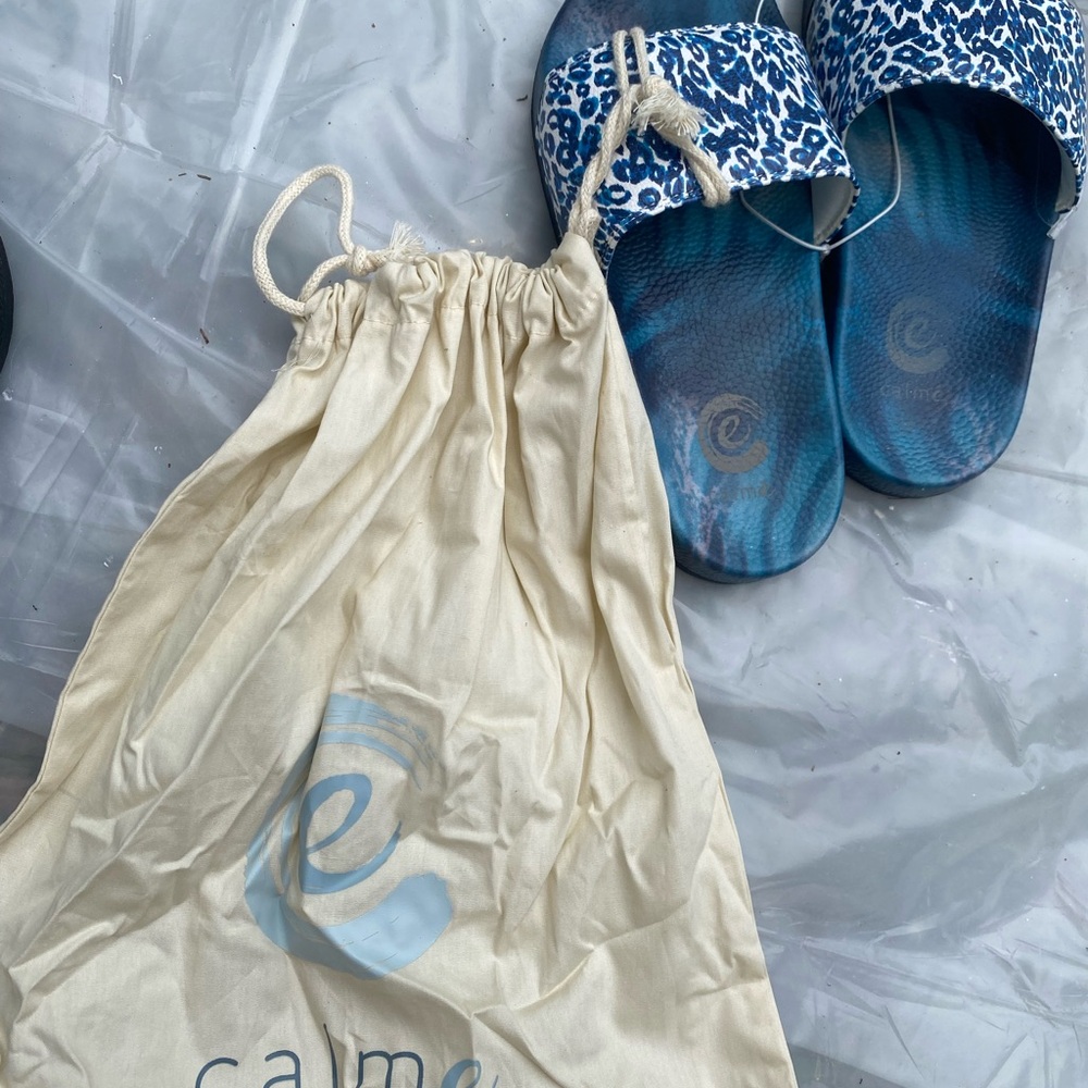 Calme by Johnny Was Leopard Slide Sandals - Picture 2 of 4